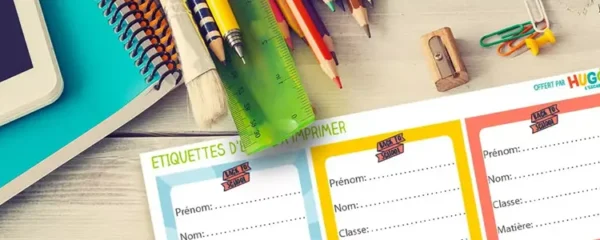 choisir les etiquettes autocollantes pour le cahier de soutien scolaire de votre enfant